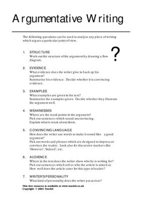 how to structure your argument in a 6 page essay